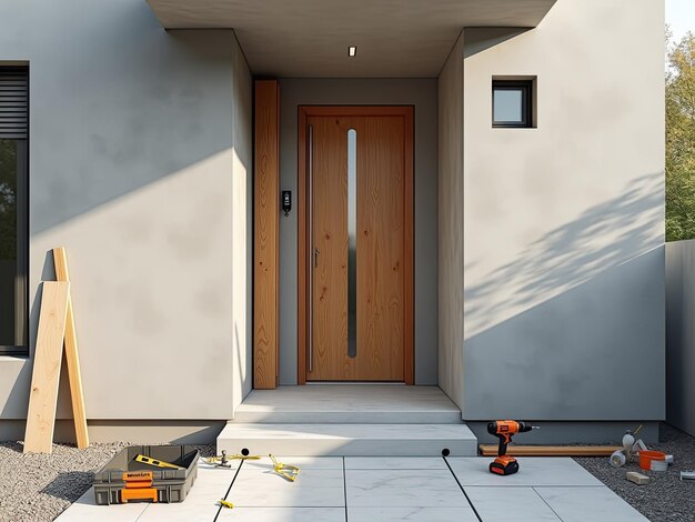 Czym podmurować drzwi wejściowe, żeby były stabilne?